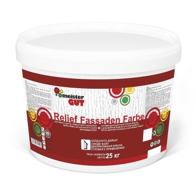 Антивандальная фактурная краска — Relief Fassadenfarbe