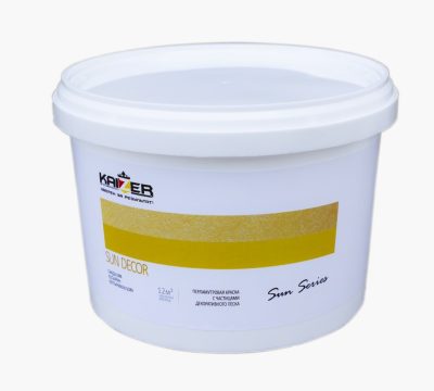 Перламутровая краска с декоративным наполнителем — Sun Decor Silver